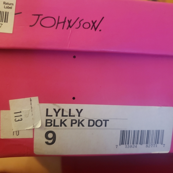 Betsy Johnson Lylly BLK PK DOT - Picture 2 of 10